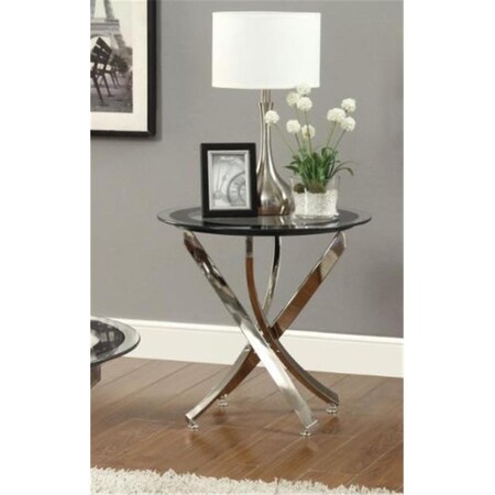 Coaster Co Of America 702587 L-OCCASSIONALS-END TABLE CHROME 702587
